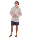 The Hurley Mens Poncho Hoodie in Bone