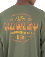 The Hurley Mens Customs Long Sleeve T-Shirt in Malverde
