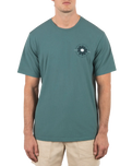 Flowered T-Shirt in Artillery