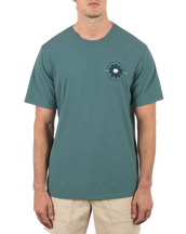 Flowered T-Shirt in Artillery