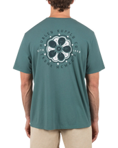 Flowered T-Shirt in Artillery