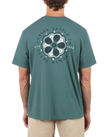 Flowered T-Shirt in Artillery