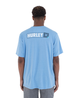 The Hurley Mens Corner T-Shirt in Aquifer Heather