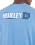 The Hurley Mens Corner T-Shirt in Aquifer Heather