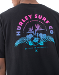 The Hurley Mens Resort Livin T-Shirt in Black