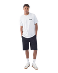 The Hurley Mens Raceway Slub T-Shirt in Platinum