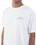 The Hurley Mens Fastlane Lined T-Shirt in White