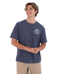The Hurley Mens Palm T-Shirt in Monsoon