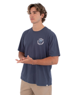 The Hurley Mens Palm T-Shirt in Monsoon