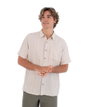 The Hurley Mens Oceanside Shirt in Bone
