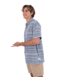 The Hurley Mens Oceanside Shirt in Worker Blue