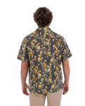 The Hurley Mens Dogpatch Camp Shirt in Black