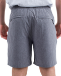 The Hurley Mens Phantom Flow Walkshorts in Black Heather