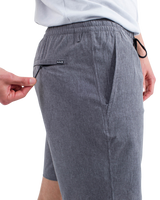 The Hurley Mens Phantom Flow Walkshorts in Black Heather