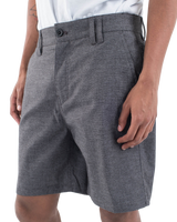 The Hurley Mens H2O Dri Coastal Walkshorts in Black Heather