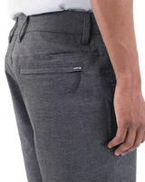 The Hurley Mens H2O Dri Coastal Walkshorts in Black Heather