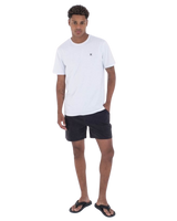 Mineral Wash Volley Shorts in Black