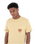 The Hurley Mens Heart Pocket T-Shirt in Hazelnut