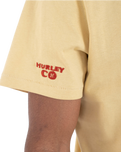 The Hurley Mens Heart Pocket T-Shirt in Hazelnut