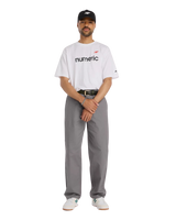 The New Balance Mens Numeric Linear Logo T-Shirt in White