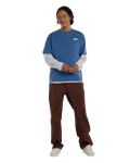 The New Balance Mens Numeric Small Logo T-Shirt in Magic Blue