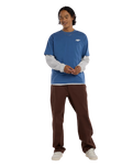 The New Balance Mens Numeric Small Logo T-Shirt in Magic Blue