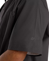 Numeric Button Up Shirt in Faded Black