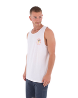 The Hurley Mens Printing Press Berjim Vest in White