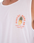 The Hurley Mens Printing Press Berjim Vest in White