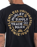 The Hurley Mens Orangic Militia T-Shirt in Black