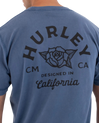 The Hurley Mens Sider T-Shirt in Grey Teal