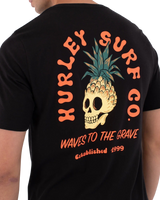 The Hurley Mens Printing Press Berjim T-Shirt in Black