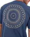 The Hurley Mens Printing Press Cordob T-Shirt in Grey Teal