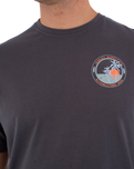 The Hurley Mens Printing Press Enjoy T-Shirt in Dark Stone Grey