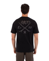 The Hurley Mens Printing Press Evy T-Shirt in Black