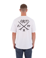 The Hurley Mens Printing Press Evy T-Shirt in White
