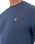The Hurley Mens Printing Press Icon Circle T-Shirt in Grey Teal