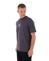 The Hurley Mens Printing Press Pinheiros T-Shirt in Dark Stone Grey