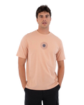 The Hurley Mens Printing Press Pinheiros T-Shirt in Beach Clay
