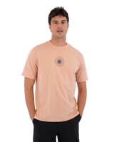 The Hurley Mens Printing Press Pinheiros T-Shirt in Beach Clay