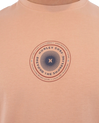 The Hurley Mens Printing Press Pinheiros T-Shirt in Beach Clay
