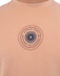 The Hurley Mens Printing Press Pinheiros T-Shirt in Beach Clay