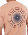 The Hurley Mens Printing Press Pinheiros T-Shirt in Beach Clay