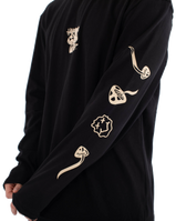 The Hurley Mens Trip Long Sleeve T-Shirt in Black