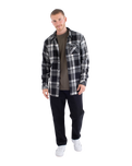 The Hurley Mens Heavy Weight Flannel Shirt in Black
