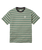 The Passenger Mens Retro T-Shirt in Deep Ocean Multi Stripe