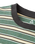 The Passenger Mens Retro T-Shirt in Deep Ocean Multi Stripe