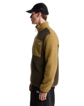 Yumiori 1/4 Zip Fleece Jacket in New Taupe Green