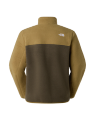 The The North Face Mens Yumiori 1/4 Zip Fleece Jacket in New Taupe Green