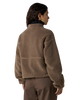 Extreme Pile Full Zip Fleece Jacket in Mocha Brown